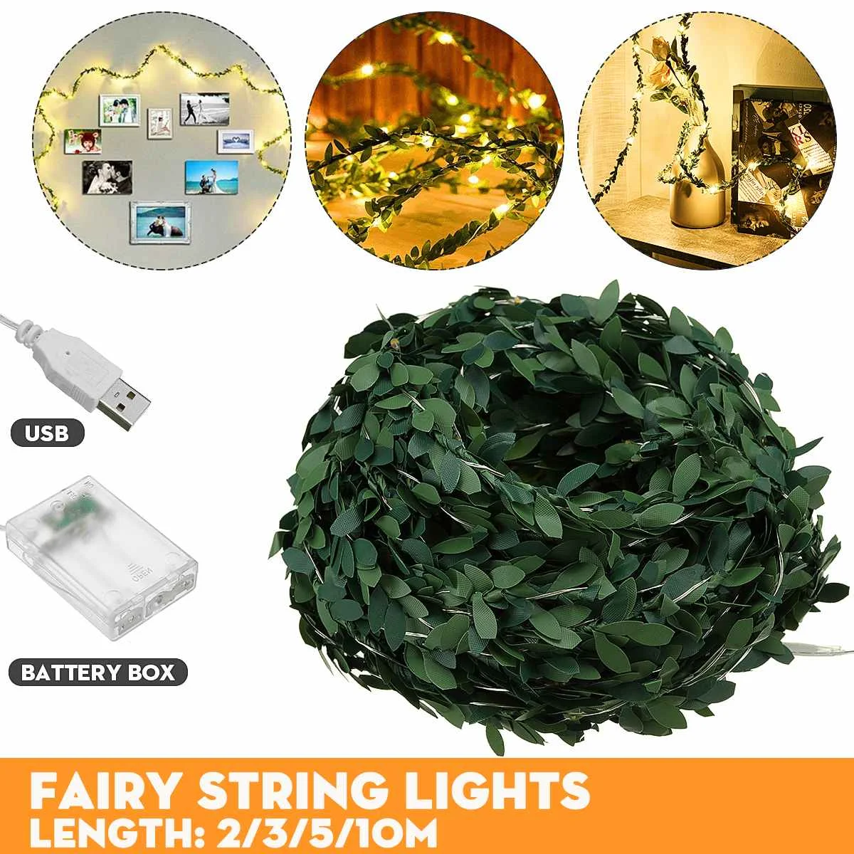 Green Leaf Garland Led Fairy String Lights 20/30/50/100 LED Home Party Garden Wedding Christmas Halloween Decor Lamps Strips
Green Leaf Garland Led Fairy String Lights 20/30/50/100 LED Home Party Garden Wedding Christmas Halloween Decor Lamps Strips