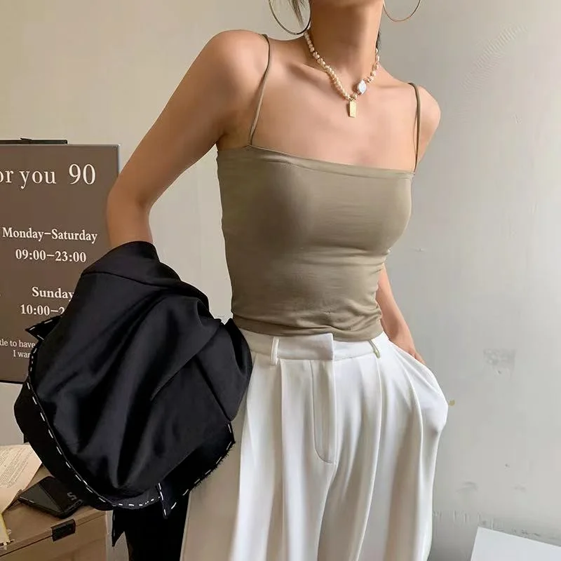 Sexy Tank Top Black Halter Crop Tops Women Summer Camis Backless Camisole Fashion Casual Tube Top Female Sleeveless Cropped Vest
Sexy Tank Top Black Halter Crop Tops Women Summer Camis Backless Camisole Fashion Casual Tube Top Female Sleeveless Cropped Vest