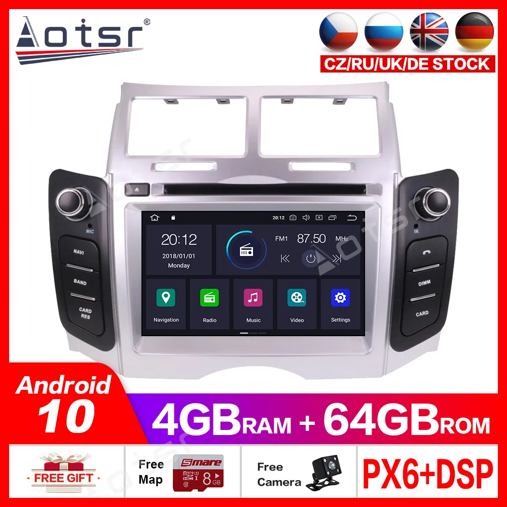 2 din stereo receiver Car radio For Toyota Yaris Android10.0 car DVD player GPS multimedia 2005-2011Tape Recorder GPS Navigation
2 din stereo receiver Car radio For Toyota Yaris Android10.0 car DVD player GPS multimedia 2005-2011Tape Recorder GPS Navigation