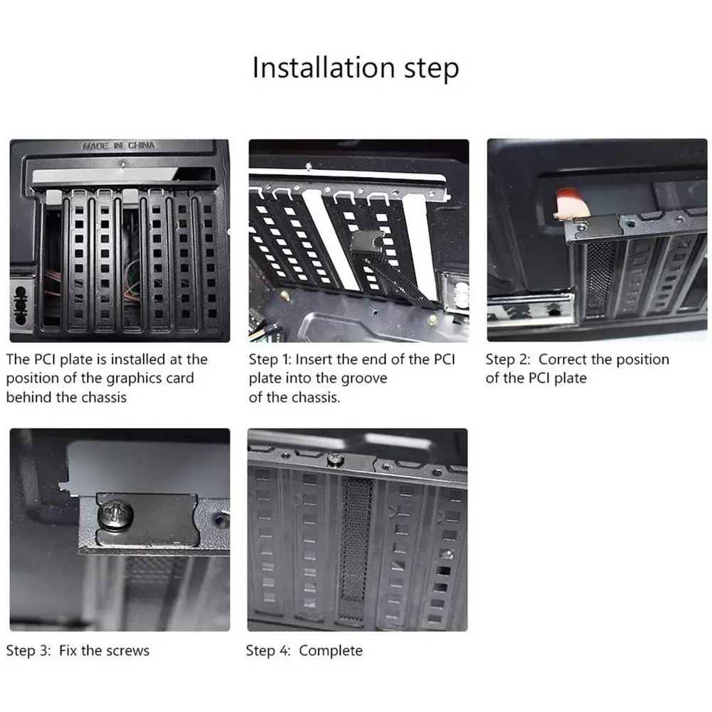 3PCS Black Hard Metal Steel PCI Slot Covers Bracket with Screws Full Profile Expansion Dust Filter Blanking Plate for PCI
3PCS Black Hard Metal Steel PCI Slot Covers Bracket with Screws Full Profile Expansion Dust Filter Blanking Plate for PCI