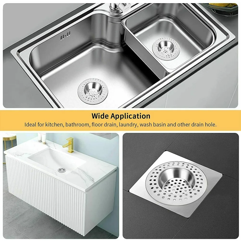2x STAINLESS STEEL Kitchen Water Sink Filter Sink Mesh Strainer Kitchen Tool Bathroom Floor Drain Cover Shower Hair
2x STAINLESS STEEL Kitchen Water Sink Filter Sink Mesh Strainer Kitchen Tool Bathroom Floor Drain Cover Shower Hair