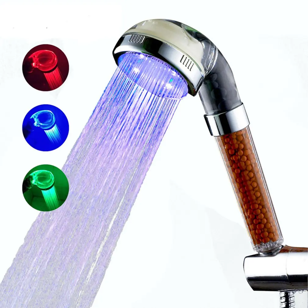 Temperature Control Three-color Hand Durable Shower With Color Box Adjustable Negative Ion Hand-held Shower
Temperature Control Three-color Hand Durable Shower With Color Box Adjustable Negative Ion Hand-held Shower
