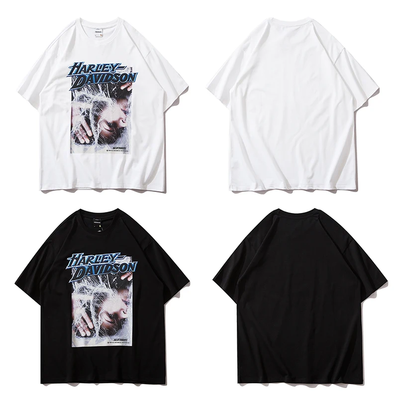 Korean T-shirt Men Harajuku High Street Cartoon Printed Short-sleeved T-shirt For Male Loose Pure Cotton Oversize Summer T-shirt
Korean T-shirt Men Harajuku High Street Cartoon Printed Short-sleeved T-shirt For Male Loose Pure Cotton Oversize Summer T-shirt