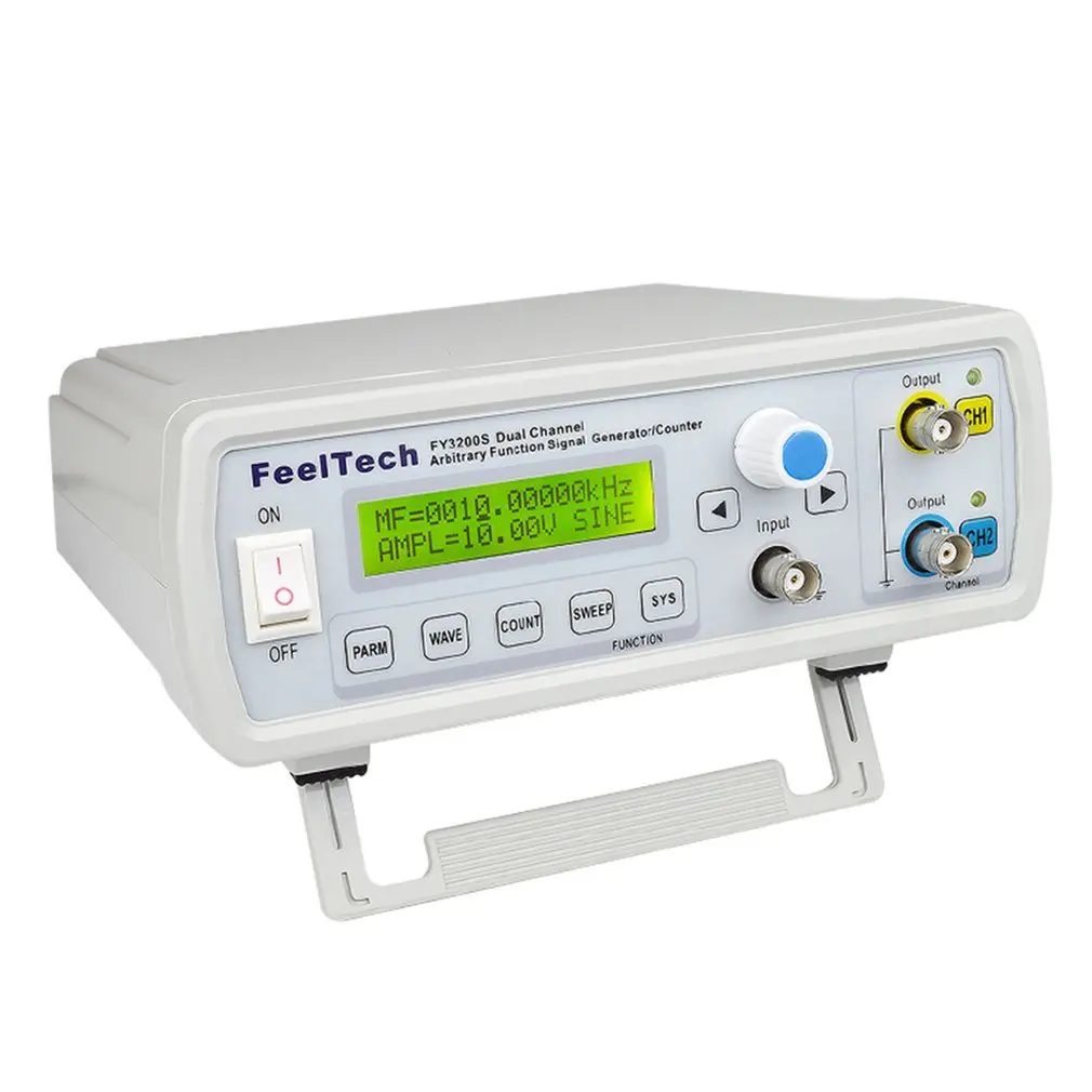 FellTech FY3200S 6MHZ цифровой DDS двухканальный Функция источника сигнала Генератор сигналов произвольной формы/частота импульсов метр ЕС
FellTech FY3200S 6MHZ цифровой DDS двухканальный Функция источника сигнала Генератор сигналов произвольной формы/частота импульсов метр ЕС