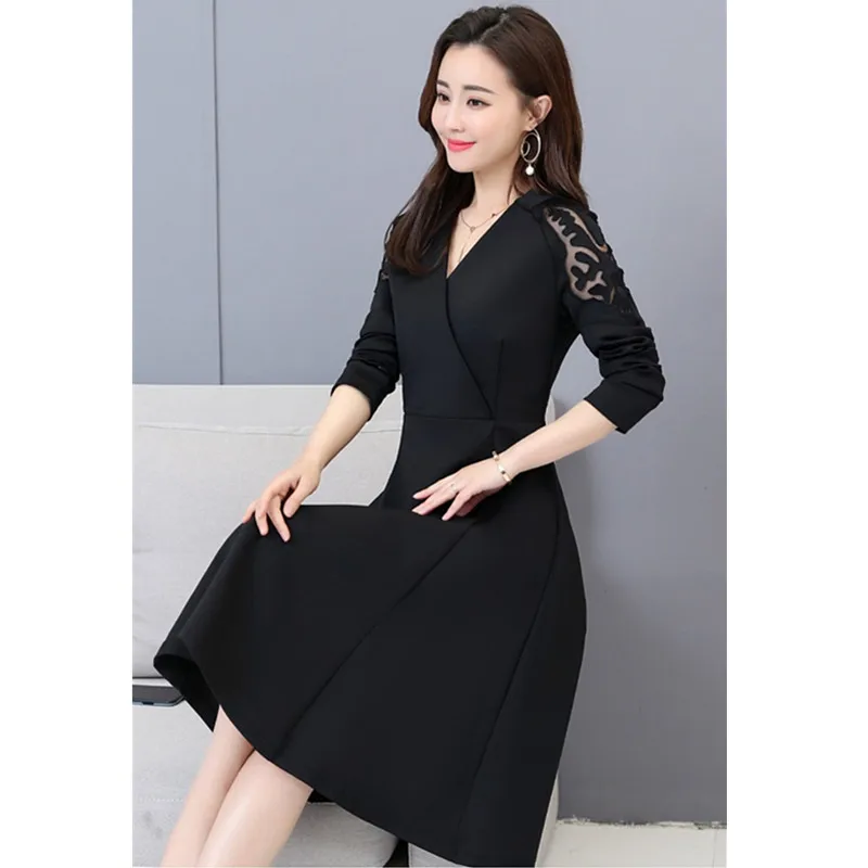 YAGENZ Spring and Autumn Dress Women Vestidos Fashion Plus size Mini Dress Long Sleeve V-neck A-line Dress Vestido de fiesta 707
YAGENZ Spring and Autumn Dress Women Vestidos Fashion Plus size Mini Dress Long Sleeve V-neck A-line Dress Vestido de fiesta 707