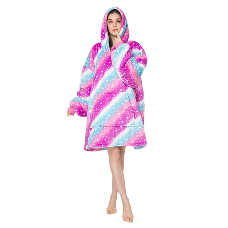 SAILEROAD Women's Robe Winter Thick Flannel Bathrobe Pajamas Starry Style Woman Sleep Night Robe Warm Room Garments
SAILEROAD Women's Robe Winter Thick Flannel Bathrobe Pajamas Starry Style Woman Sleep Night Robe Warm Room Garments