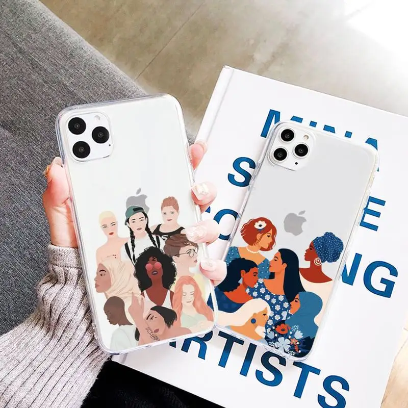 Feminist girl black woman Phone Case Transparent for iPhone 7 8 11 12 13 mini pro X XS XR MAX Plus
Feminist girl black woman Phone Case Transparent for iPhone 7 8 11 12 13 mini pro X XS XR MAX Plus