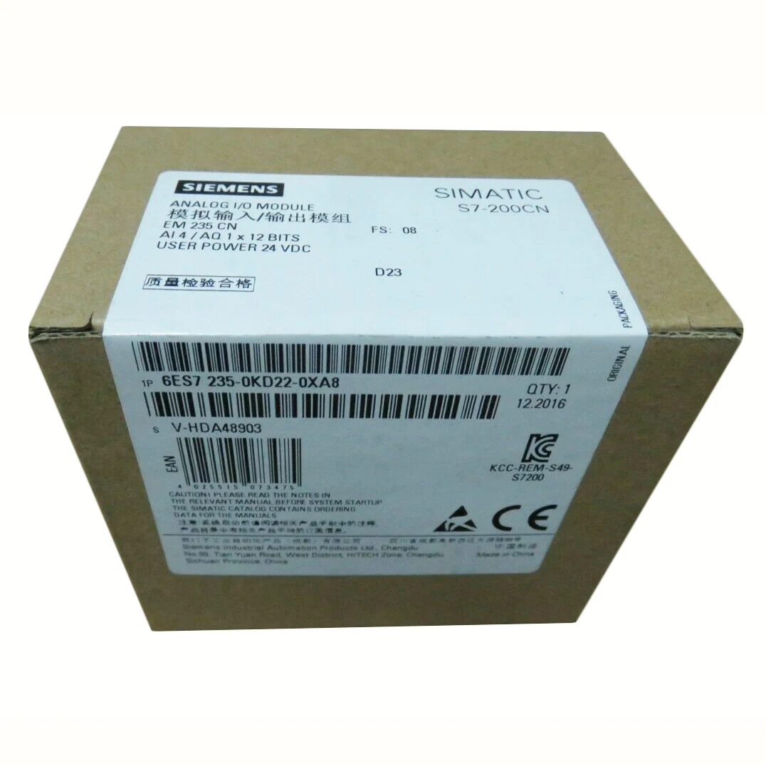 Новый оригинальный аналоговый модуль ввода-вывода Siemens 6ES7235-0KD22-0XA8 6ES7 235-0KD22-0XA8
Новый оригинальный аналоговый модуль ввода-вывода Siemens 6ES7235-0KD22-0XA8 6ES7 235-0KD22-0XA8