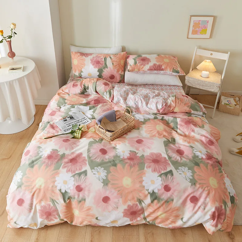 High Quality 100% Cotton Floral Princess Bedding Set Single Double Duvet Cover Set Bed Fitted Sheet Set Pillowcases Bedclothes
High Quality 100% Cotton Floral Princess Bedding Set Single Double Duvet Cover Set Bed Fitted Sheet Set Pillowcases Bedclothes