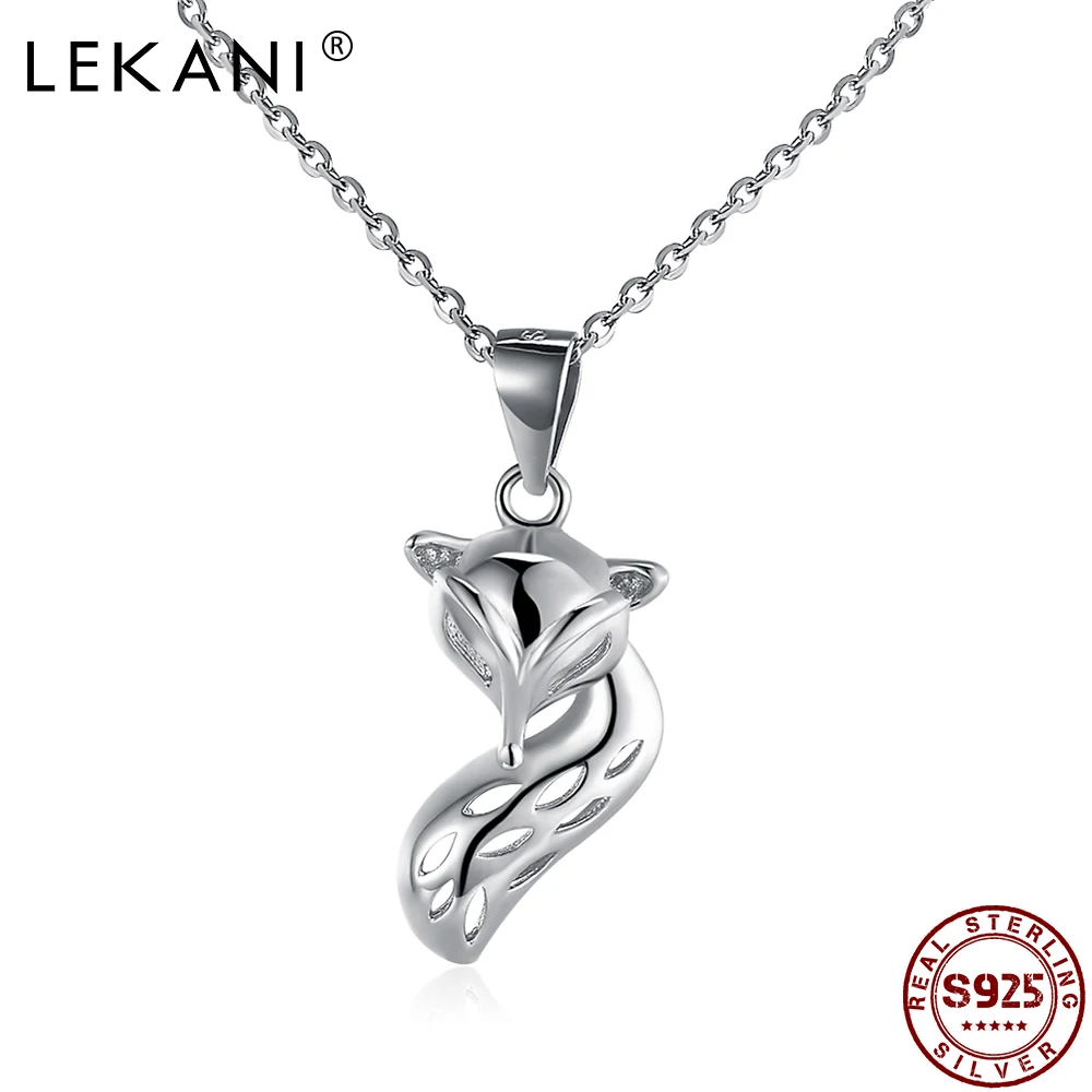 LEKANI 925 Sterling Silver Pendant Necklaces For Women Personality Trendy Fox Style Inlay Zircon Necklace Party Fine Jewelry
LEKANI 925 Sterling Silver Pendant Necklaces For Women Personality Trendy Fox Style Inlay Zircon Necklace Party Fine Jewelry
