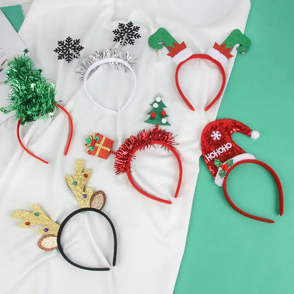 1 Set Christmas Headbands Glittered Headband Tear-Resistant Fabric Elk Antlers Xmas Hair Hoop Festive Party Supplies Decoration
1 Set Christmas Headbands Glittered Headband Tear-Resistant Fabric Elk Antlers Xmas Hair Hoop Festive Party Supplies Decoration