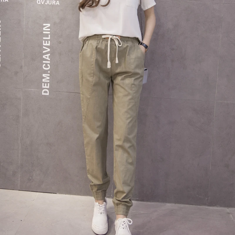 Леггинсы женские с эластичным поясом, брюки-султанки с завышенной талией, тонкие повседневные свободные штаны из хлопка и льна в Корейском стиле, весна-лето-осень
Леггинсы женские с эластичным поясом, брюки-султанки с завышенной талией, тонкие повседневные свободные штаны из хлопка и льна в Корейском стиле, весна-лето-осень