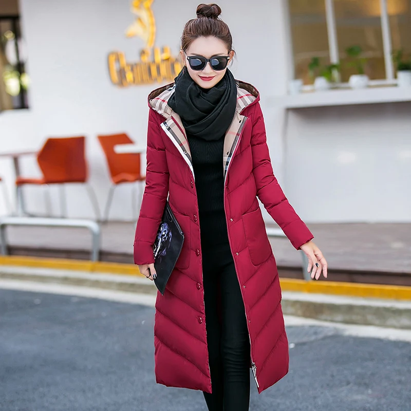 ISENMAL Hooded down jacket women Casaco Feminino Women Winter Jacket Fashion Thick down Padded Long Coat Women
ISENMAL Hooded down jacket women Casaco Feminino Women Winter Jacket Fashion Thick down Padded Long Coat Women