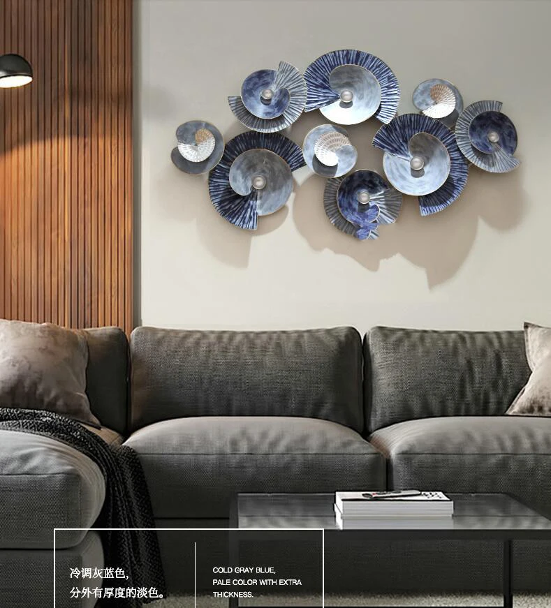 European 3D Wrought Iron Wall Hanging Gradient Blue Home Livingroom Wall Mural Decoration Hotel Background Wall Sticker Crafts
European 3D Wrought Iron Wall Hanging Gradient Blue Home Livingroom Wall Mural Decoration Hotel Background Wall Sticker Crafts