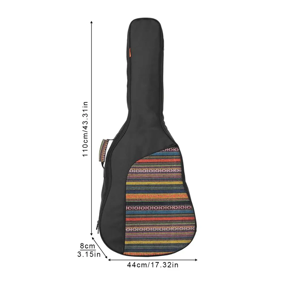 40 / 41 Inch Splicing Folk Style Knitted Acoustic Guitar Case Gig Bag Double Straps Pad Cotton Thickening Soft Cover Backpack
40 / 41 Inch Splicing Folk Style Knitted Acoustic Guitar Case Gig Bag Double Straps Pad Cotton Thickening Soft Cover Backpack