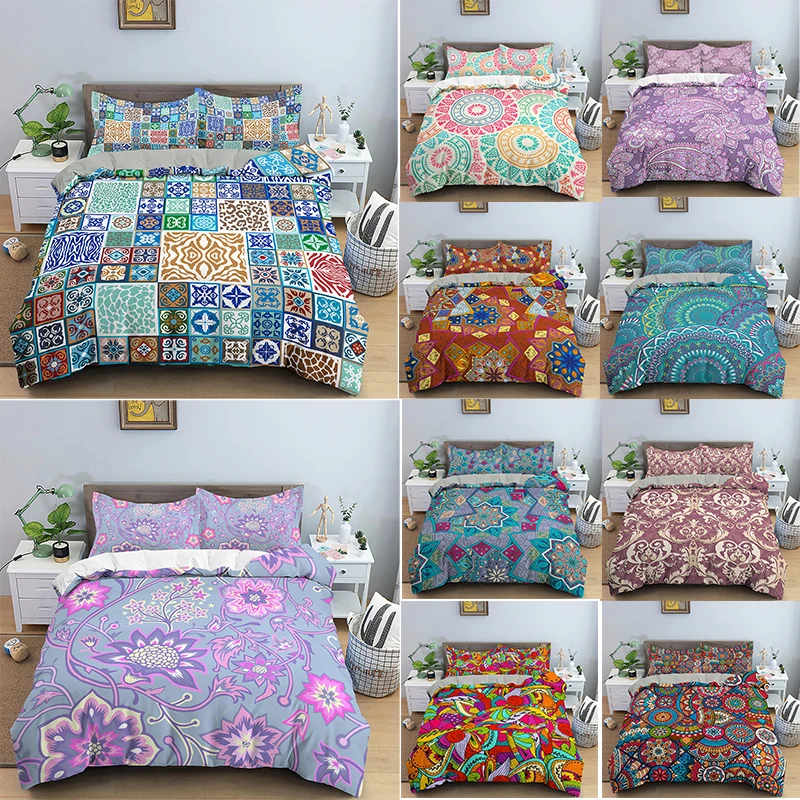 Mandala Pattern Bedding Set Cozy Duvet Cover Bedclothes King/Queen Size Comforter Cover Pillowcase Set for Kids Bedroom
Mandala Pattern Bedding Set Cozy Duvet Cover Bedclothes King/Queen Size Comforter Cover Pillowcase Set for Kids Bedroom