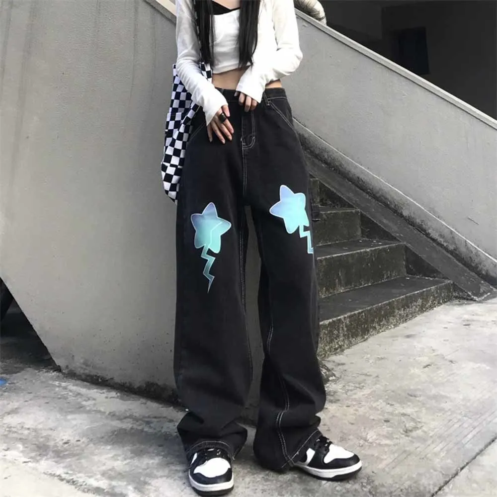 Retro Letter Womens High Waist Wide Leg Pants High Street Jeans Hip Hop WomensJeans Handsome BF Loose Straight Leg Jeans
Retro Letter Womens High Waist Wide Leg Pants High Street Jeans Hip Hop WomensJeans Handsome BF Loose Straight Leg Jeans
