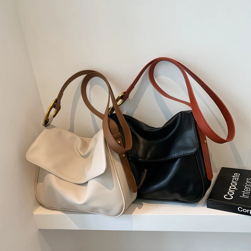 2021 new fashion brand women's bag super soft big bag simple single shoulder bag women's wide shoulder strap messenger bag
2021 new fashion brand women's bag super soft big bag simple single shoulder bag women's wide shoulder strap messenger bag