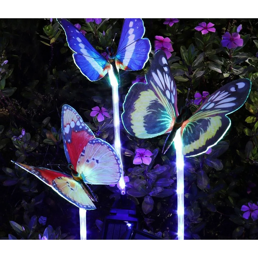 Solar Powered LED Light Color Change Butterfly Bird with Ground Spike Garden Statue Art Decor Outdoor Butterflies Decorations
Solar Powered LED Light Color Change Butterfly Bird with Ground Spike Garden Statue Art Decor Outdoor Butterflies Decorations
