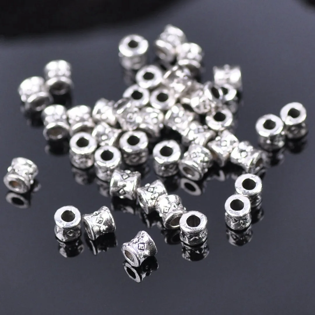 100pcs Tibetan Silver Metal 3.5mm Small Tube Shape Loose Spacer Beads lot for Jewelry Making DIY Crafts Findings
100pcs Tibetan Silver Metal 3.5mm Small Tube Shape Loose Spacer Beads lot for Jewelry Making DIY Crafts Findings