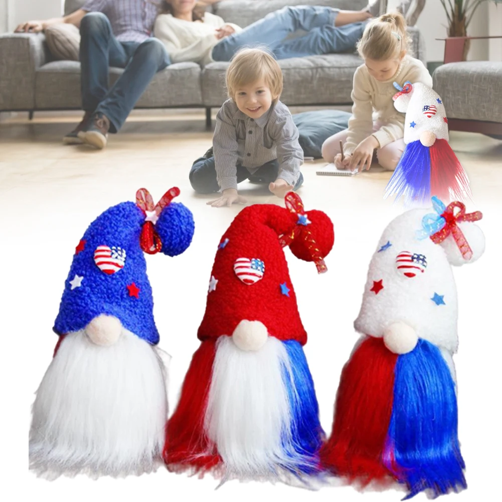 Patriotic Gnome Handmade American Festival Home Decoration Memorial Day/Independence Day/4th July Strips Plush DIY Decorations
Patriotic Gnome Handmade American Festival Home Decoration Memorial Day/Independence Day/4th July Strips Plush DIY Decorations