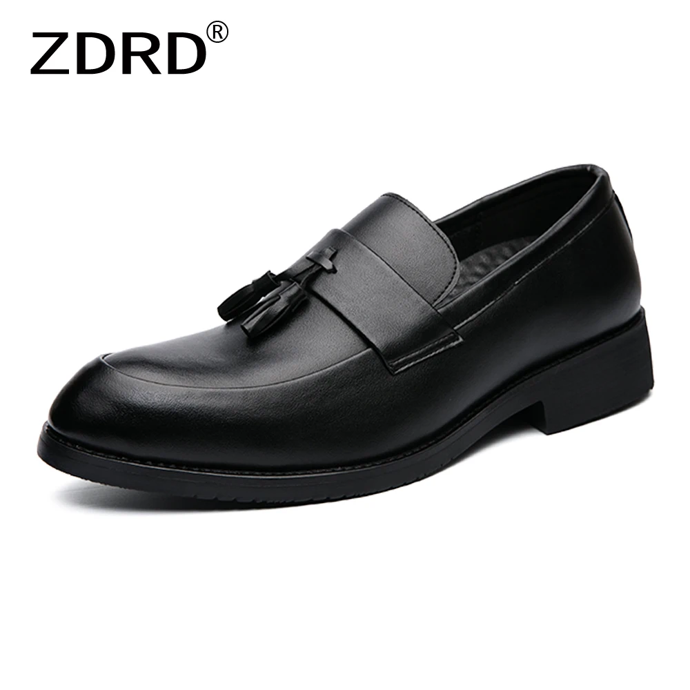 Pointed Toe Men's Loafers Luxury Tassels Leather Slip On Black Formal Party Dress Office Daily Wedding Casual Men Leather Shoes
Pointed Toe Men's Loafers Luxury Tassels Leather Slip On Black Formal Party Dress Office Daily Wedding Casual Men Leather Shoes