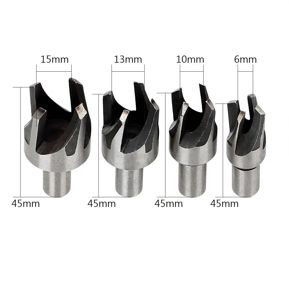DIYWORK 4Pcs/set Wood Plug Claw Cork Drill Dowel Tool Set Steel Cutting Tool 22mm 19mm 16mm 13mm 
DIYWORK 4Pcs/set Wood Plug Claw Cork Drill Dowel Tool Set Steel Cutting Tool 22mm 19mm 16mm 13mm