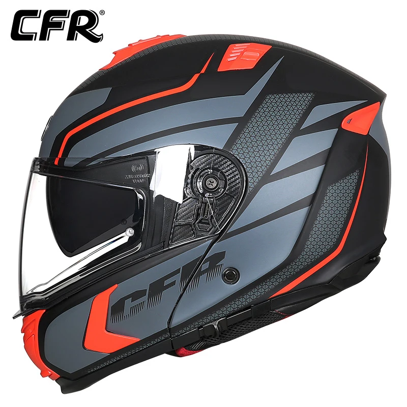 CFR 3C/ECE/DOT Protective Flip-up Fulll Face Motorcycle Helmet for Motocross Racing Orange Grey Unisex Cool Stylish Artsy
CFR 3C/ECE/DOT Protective Flip-up Fulll Face Motorcycle Helmet for Motocross Racing Orange Grey Unisex Cool Stylish Artsy