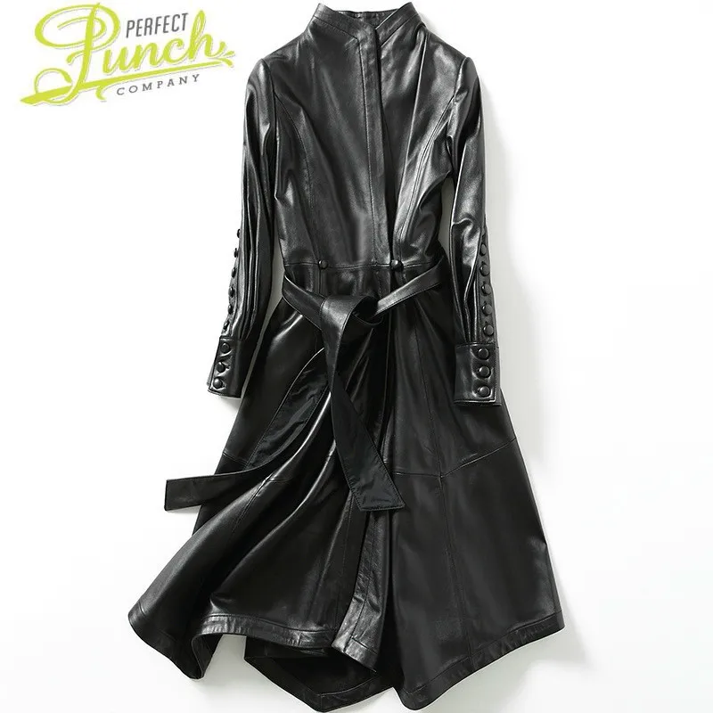 Sheepskin Leather Trench 100%Geniune Coat Women Spring Autumn Jacket Jaqueta De Couro CJX8180A MF094
Sheepskin Leather Trench 100%Geniune Coat Women Spring Autumn Jacket Jaqueta De Couro CJX8180A MF094