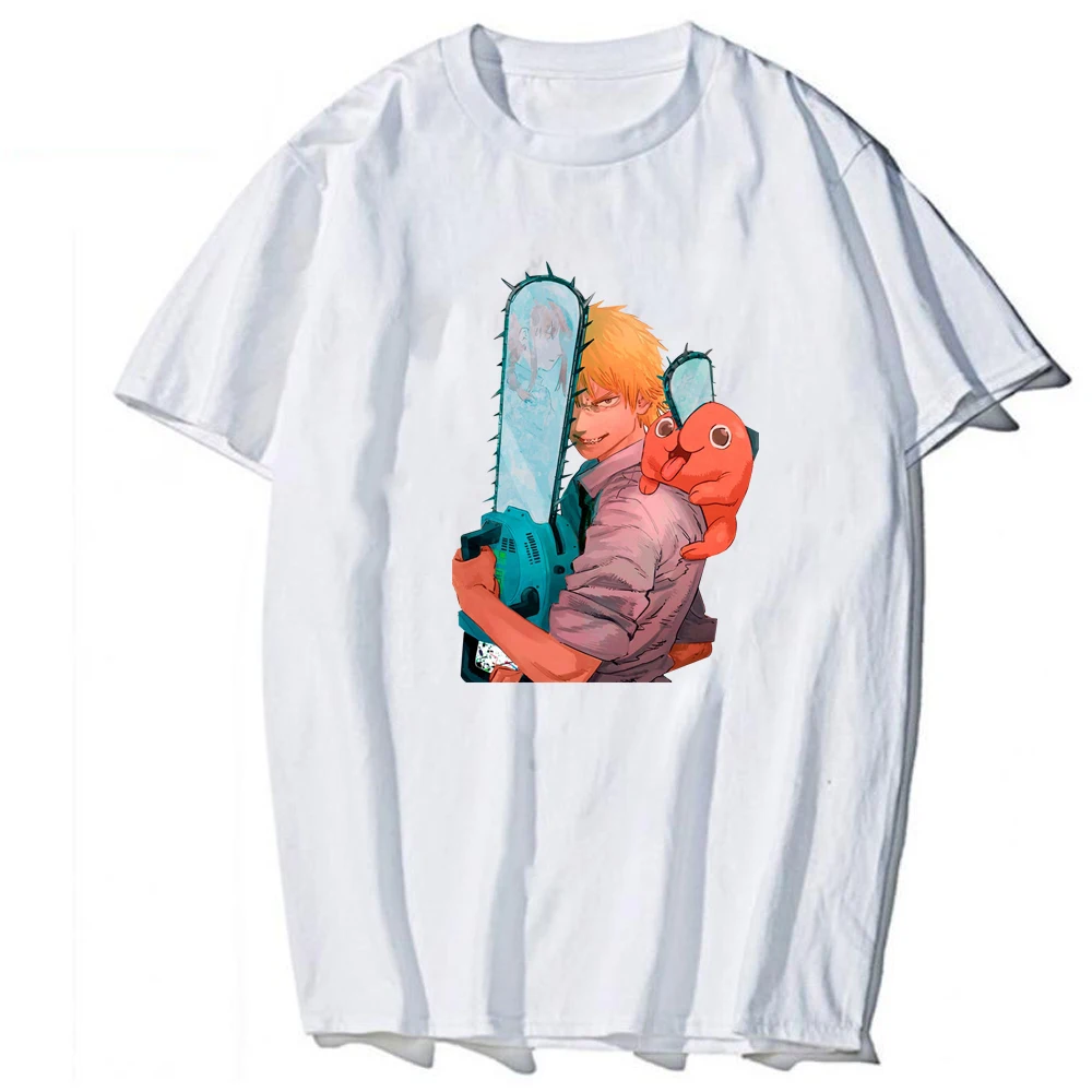 Man and Woman Casual Loose Anime Chainsaw Man White Tee Camisa Streetwear Shirt Fashion Harajuku O-Neck T-Shirt
Man and Woman Casual Loose Anime Chainsaw Man White Tee Camisa Streetwear Shirt Fashion Harajuku O-Neck T-Shirt
