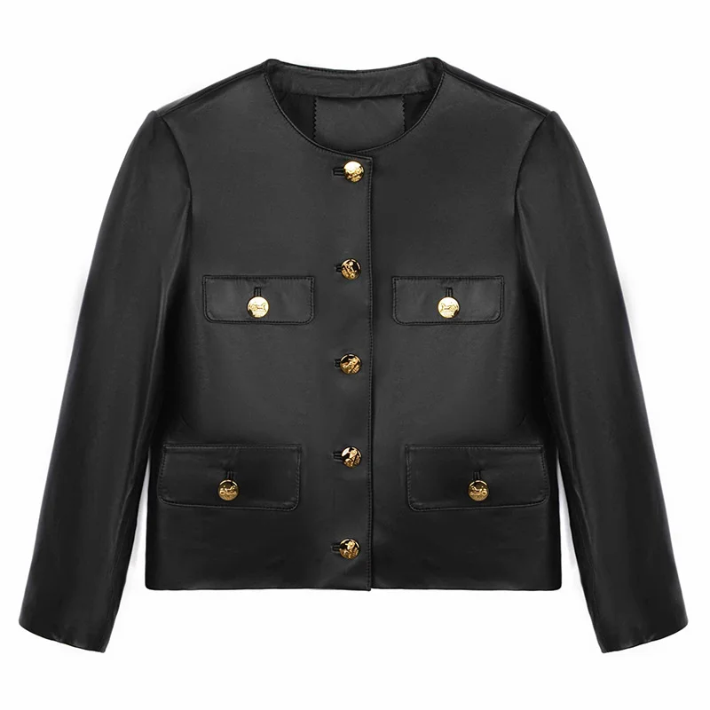 Autumn and winter 2021 Haining new leather clothes women's short sheep skin small fragrance jacket leather coat
Autumn and winter 2021 Haining new leather clothes women's short sheep skin small fragrance jacket leather coat