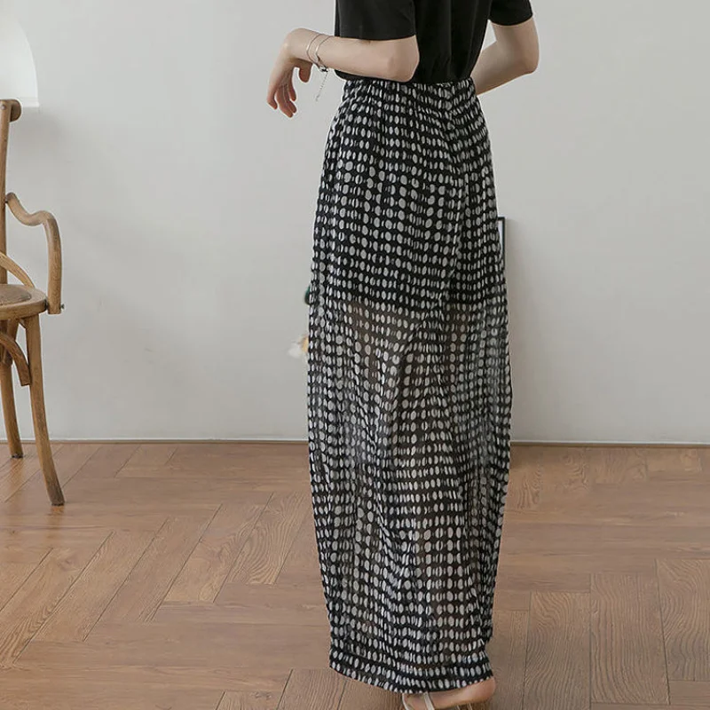 Casual Pants Women Big Size Streetwear Loose Trousers All-match Dots n Style Ladies Vintage Summer Trendy Students Chiffon
Casual Pants Women Big Size Streetwear Loose Trousers All-match Dots n Style Ladies Vintage Summer Trendy Students Chiffon