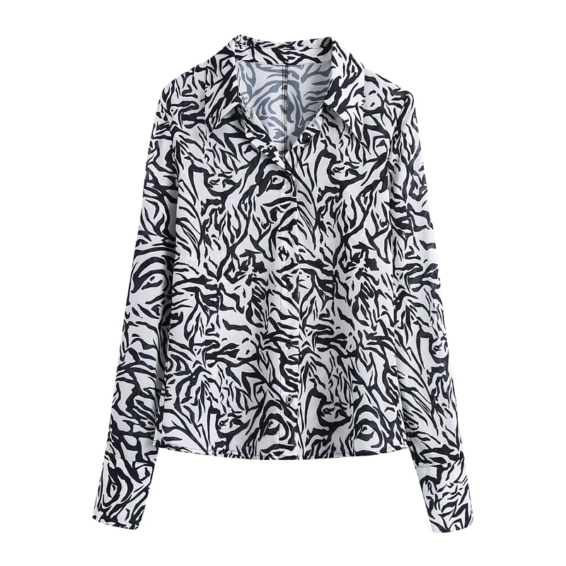 2021 za women semi-sheer Zebra print shirt Blouses Vintage long sleeves button-up fashion Female Shirts Blusas Chic Tops
2021 za women semi-sheer Zebra print shirt Blouses Vintage long sleeves button-up fashion Female Shirts Blusas Chic Tops