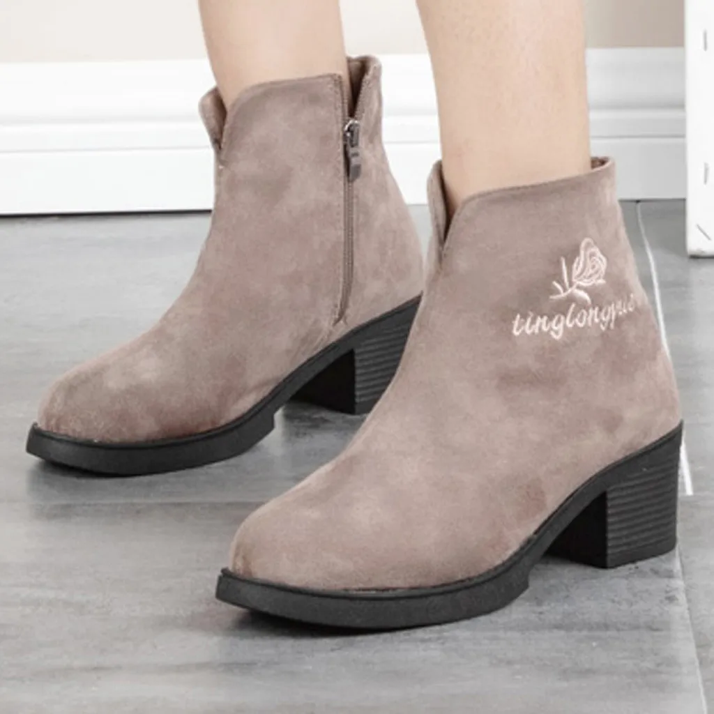shoes woman new fashion boots Women Fashion Leisure Solid Zipper Warm Chunky Heels Ankle Short Boots Shoes
shoes woman new fashion boots Women Fashion Leisure Solid Zipper Warm Chunky Heels Ankle Short Boots Shoes