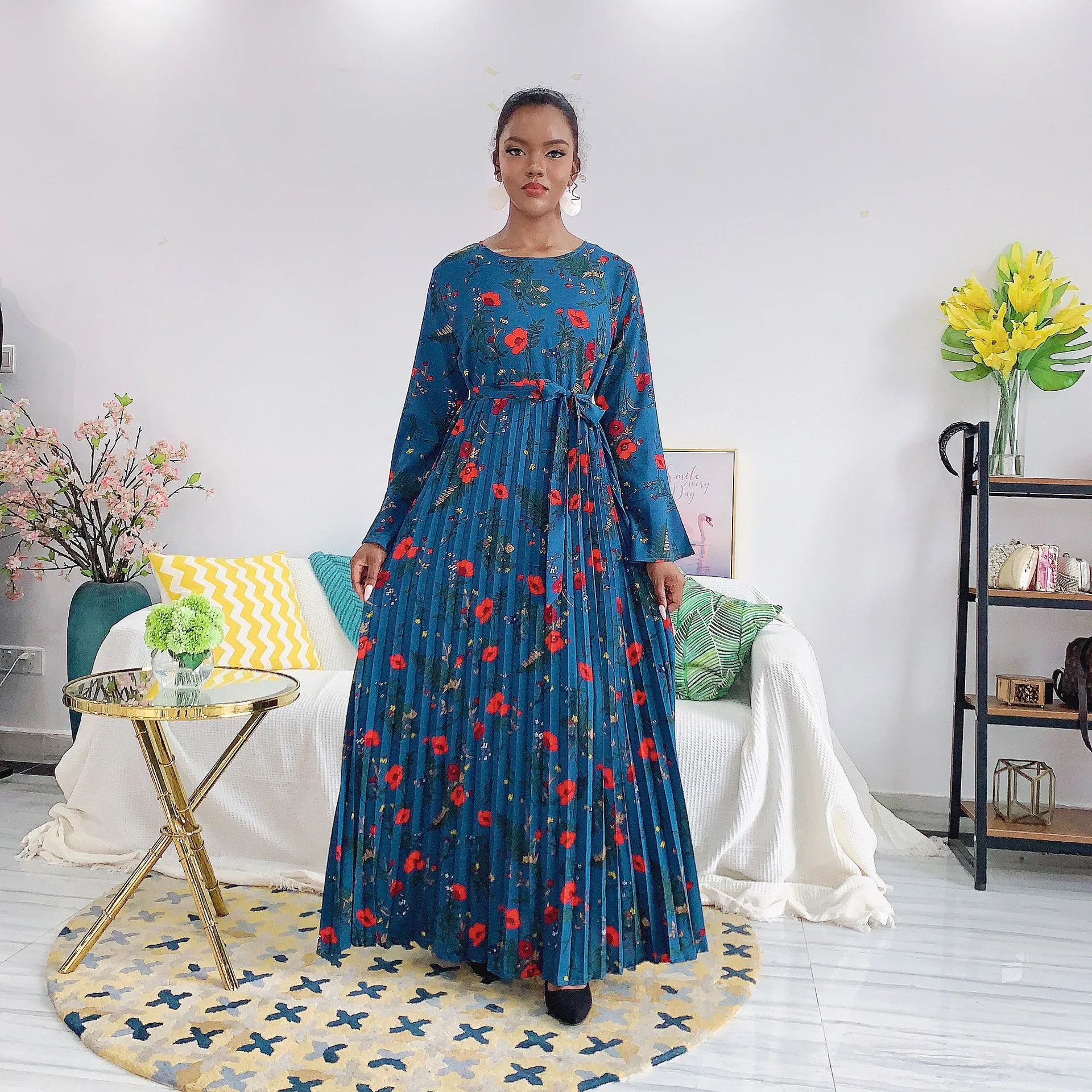 Muslim Print Abaya Pleated Cardigan Full Dress Kimono Long Robe Gowns Jubah Dubai Middle East Ramadan Eid Arab Islamic Musulmane
Muslim Print Abaya Pleated Cardigan Full Dress Kimono Long Robe Gowns Jubah Dubai Middle East Ramadan Eid Arab Islamic Musulmane