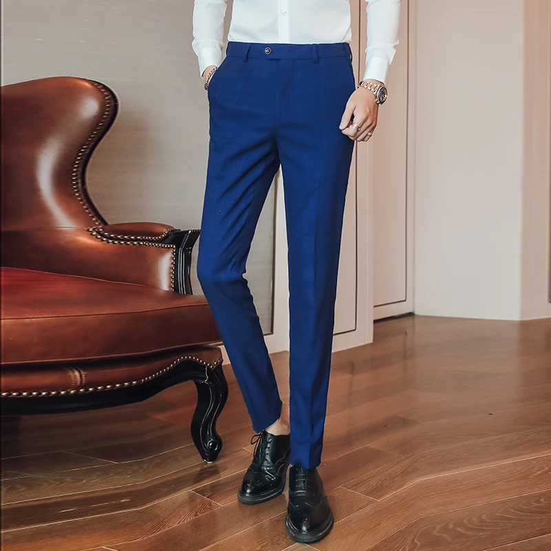 Fashion Men Business Pants High Quality Plaid Suit Pant Men Wedding Banquet Dress Pants Size 29 30 32 33 34 38 40 Men Trousers
Fashion Men Business Pants High Quality Plaid Suit Pant Men Wedding Banquet Dress Pants Size 29 30 32 33 34 38 40 Men Trousers