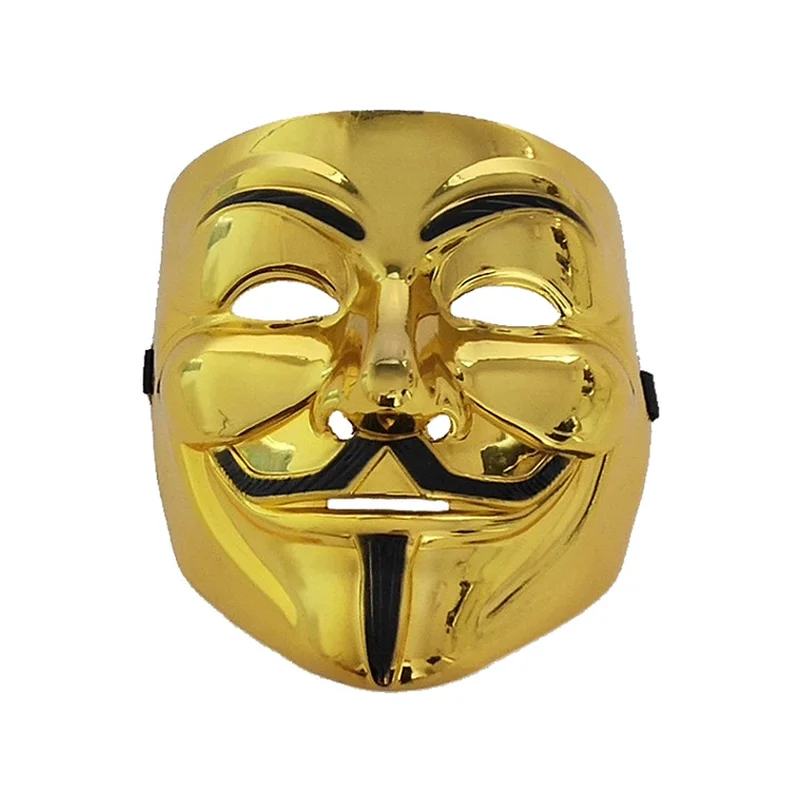 10 Pcs Guy Fawkes Gold Mask Bronze V for Vendetta Mask Killer Cosplay Costume Accessory Halloween Masquerade Horror Silver Masks
10 Pcs Guy Fawkes Gold Mask Bronze V for Vendetta Mask Killer Cosplay Costume Accessory Halloween Masquerade Horror Silver Masks