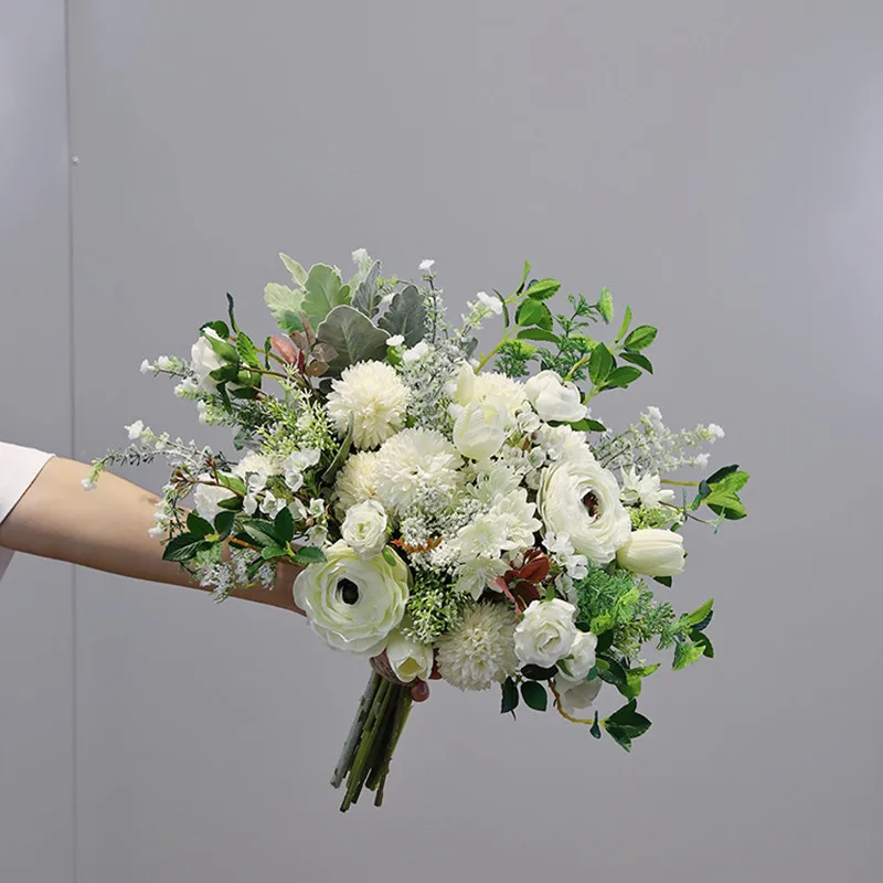 White Series Mixed Imitation Flower Bouquet Wedding Decorative Artificial Flowers Bride Bridesmaid Holding Flowers
White Series Mixed Imitation Flower Bouquet Wedding Decorative Artificial Flowers Bride Bridesmaid Holding Flowers