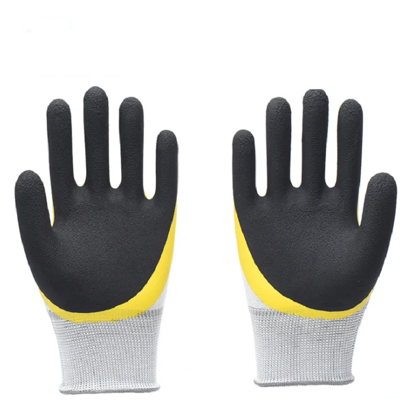 12/24 Pairs Anti-slip Gloves Labor Dipped Breathable Double Thick Wear-resistant Site Safety Protection Latex Gloves
12/24 Pairs Anti-slip Gloves Labor Dipped Breathable Double Thick Wear-resistant Site Safety Protection Latex Gloves