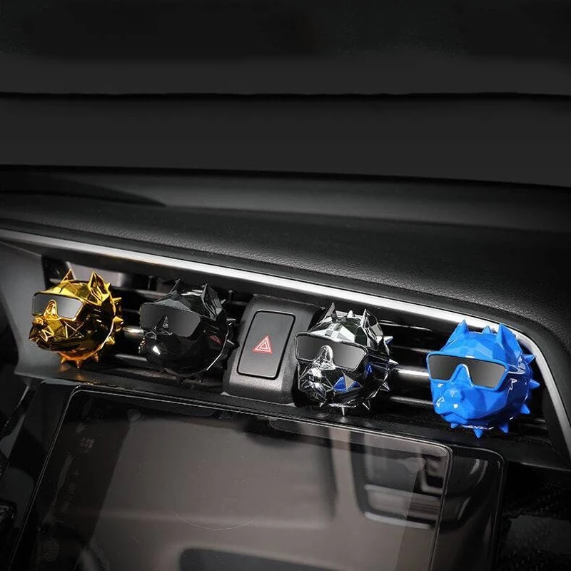 2Pcs Car Aromatherapy Air Freshener Creative Bulldog Car Perfume Refill Good Smell Car Fragrance Perfume Scent Ornament Diffuser 
2Pcs Car Aromatherapy Air Freshener Creative Bulldog Car Perfume Refill Good Smell Car Fragrance Perfume Scent Ornament Diffuser