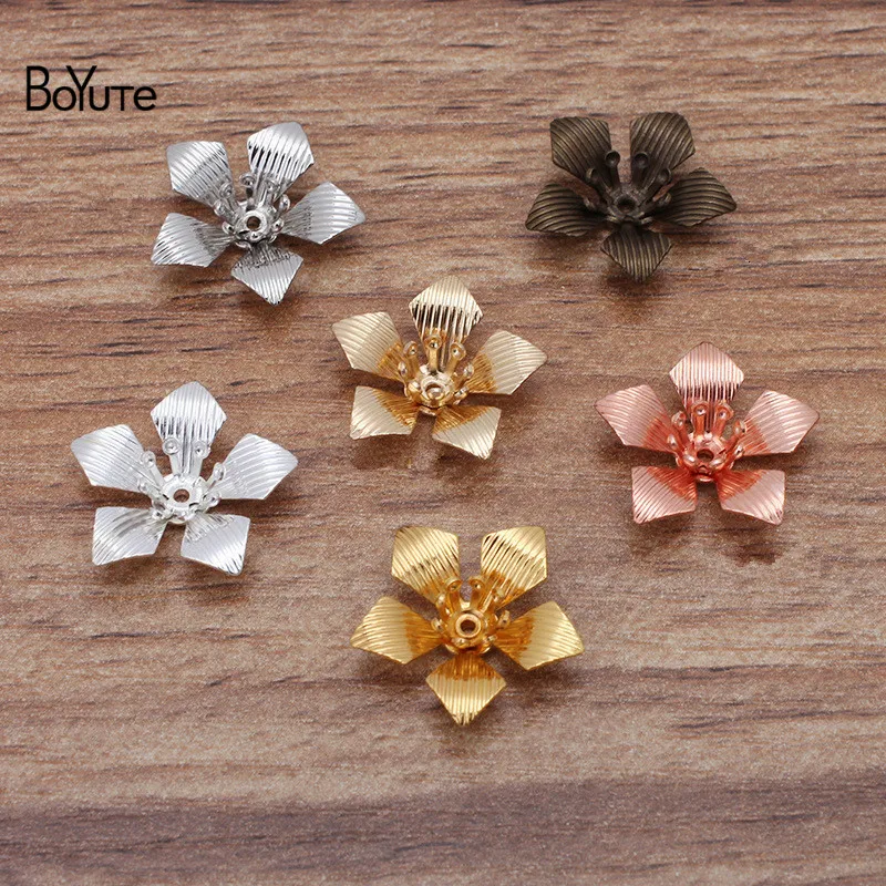 BoYuTe (100 Pieces/Lot) 16*5MM Metal Brass Flower Materials Factory Supply Diy Handmade Jewelry Accessories
BoYuTe (100 Pieces/Lot) 16*5MM Metal Brass Flower Materials Factory Supply Diy Handmade Jewelry Accessories