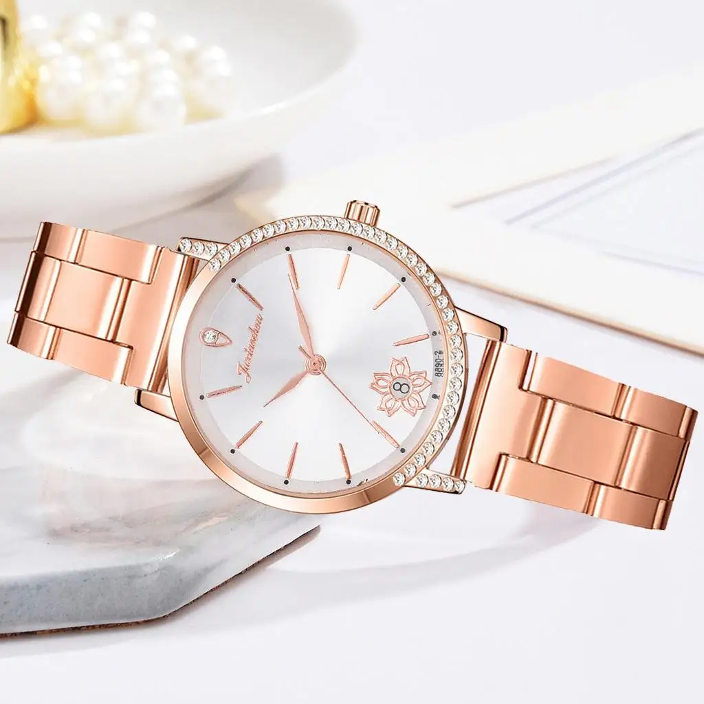 Qualities 2021 Fashion Women Watches Rose Gold Luxury Stainless Steel Ladies Wristwatches Diamond Female Bracelet Watch Gifts
Qualities 2021 Fashion Women Watches Rose Gold Luxury Stainless Steel Ladies Wristwatches Diamond Female Bracelet Watch Gifts