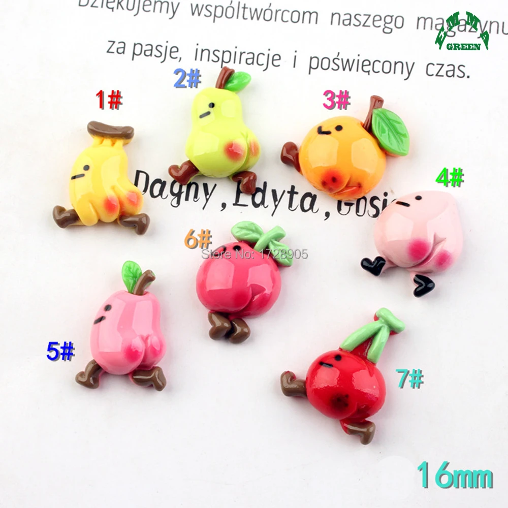 cute Fruit Charm Flatback Cabochon 20pcs Cartoon figure Resin Charms Cabochons Flatback for Hair Bow Center Craft
cute Fruit Charm Flatback Cabochon 20pcs Cartoon figure Resin Charms Cabochons Flatback for Hair Bow Center Craft