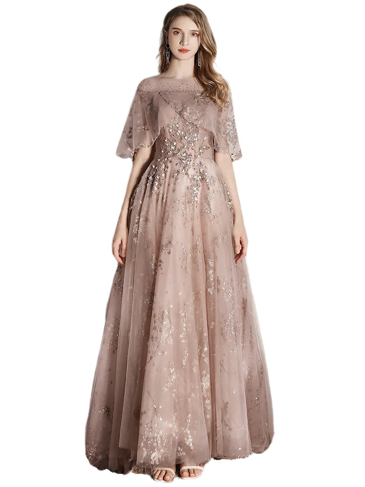 Evening Dress 2021 Robe De Soiree Elegant Cap Sleeve Tulle Party Prom Formal Evening Gown Fashion Appliques Host Dress Vestidos
Evening Dress 2021 Robe De Soiree Elegant Cap Sleeve Tulle Party Prom Formal Evening Gown Fashion Appliques Host Dress Vestidos