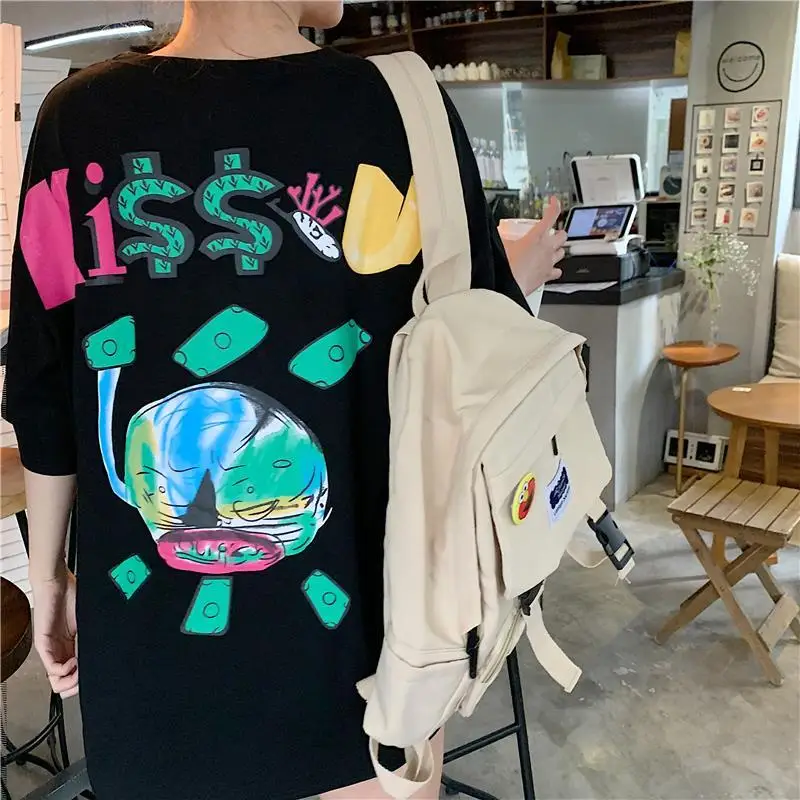 women t shirt short sleeved harajuku vintage t-shirts letter printing Causal Loose tshirt Solid Color summer Hot Selling Tees
women t shirt short sleeved harajuku vintage t-shirts letter printing Causal Loose tshirt Solid Color summer Hot Selling Tees