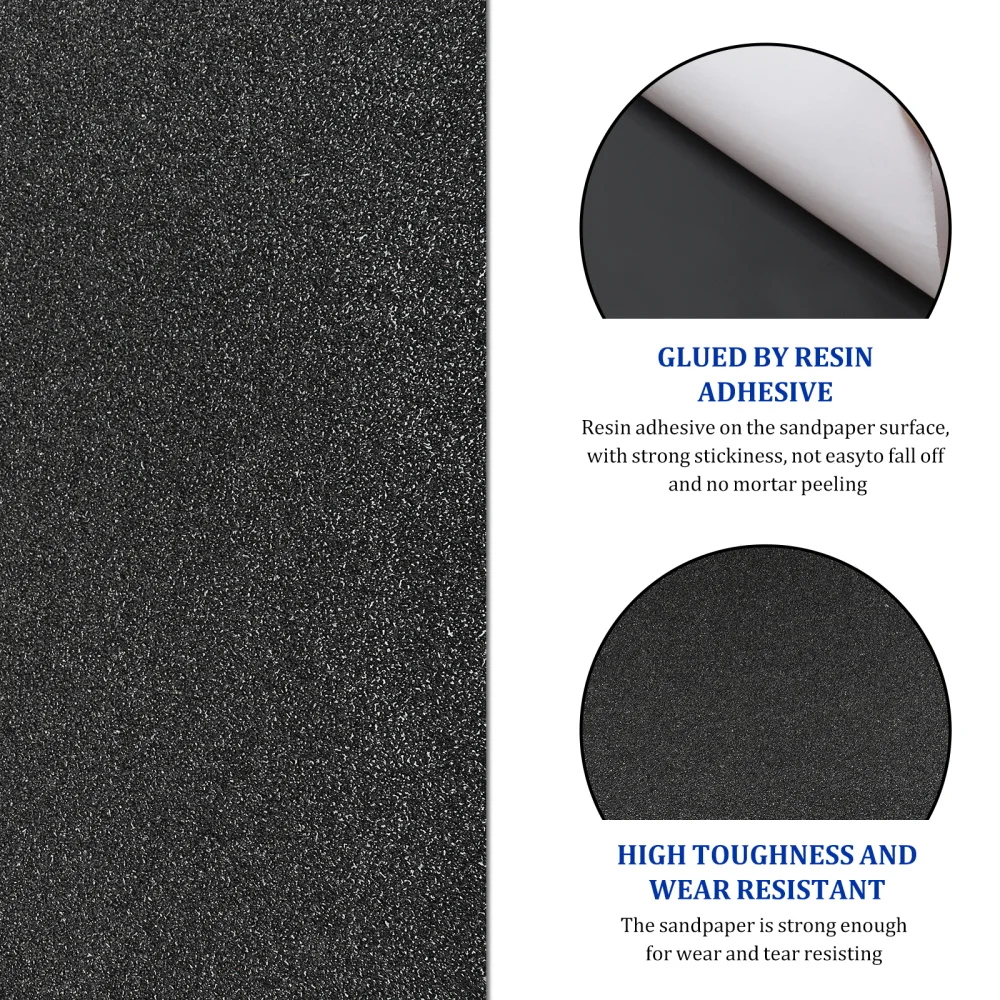 LIOOBO 80x20cm Skateboard Sandpaper Grip Tape Sheet for Wheelchair Rollerboard Pedal Stairs (Black, Random Protective Film
LIOOBO 80x20cm Skateboard Sandpaper Grip Tape Sheet for Wheelchair Rollerboard Pedal Stairs (Black, Random Protective Film