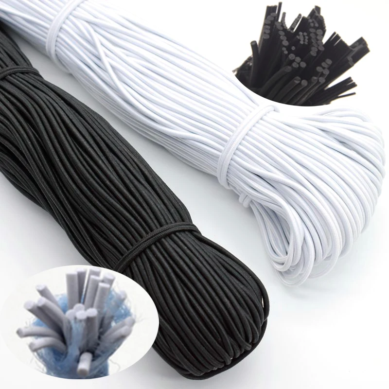 1/2/3/4/5mm High-Quality Round Elastic Band Cord Elastic Rubber white black Stretch rubber For Sewing Garment DIY Accessories
1/2/3/4/5mm High-Quality Round Elastic Band Cord Elastic Rubber white black Stretch rubber For Sewing Garment DIY Accessories