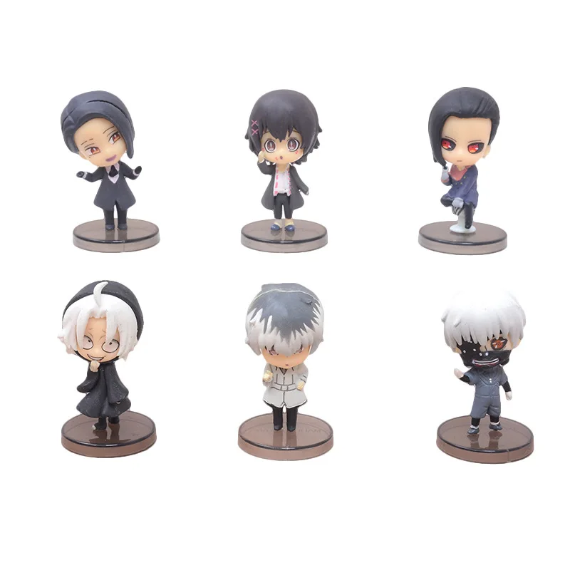 6 PC Q Version Model of Cartoon Character Cosplay Indoor Furnishings Ken Kaneki PVC Fine Key Chain Presents for Children
6 PC Q Version Model of Cartoon Character Cosplay Indoor Furnishings Ken Kaneki PVC Fine Key Chain Presents for Children