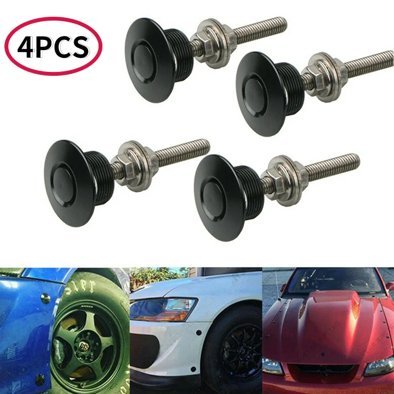 4PCS 30mm Push Button Billet Hood Pins Lock Clip Kit Engine Bonnets Lock Aluminum Car Quick Latch Fit Universal
4PCS 30mm Push Button Billet Hood Pins Lock Clip Kit Engine Bonnets Lock Aluminum Car Quick Latch Fit Universal