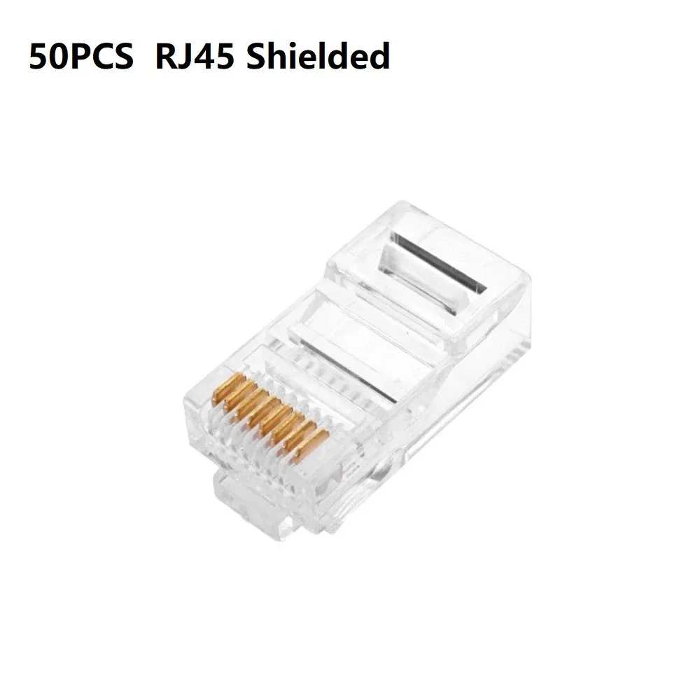 50pcs CAT5E CAT6 Plug RJ45 Connector Network Cable Modular 8P8C Connector End Pass Through Z HOTSALE RJ45
50pcs CAT5E CAT6 Plug RJ45 Connector Network Cable Modular 8P8C Connector End Pass Through Z HOTSALE RJ45